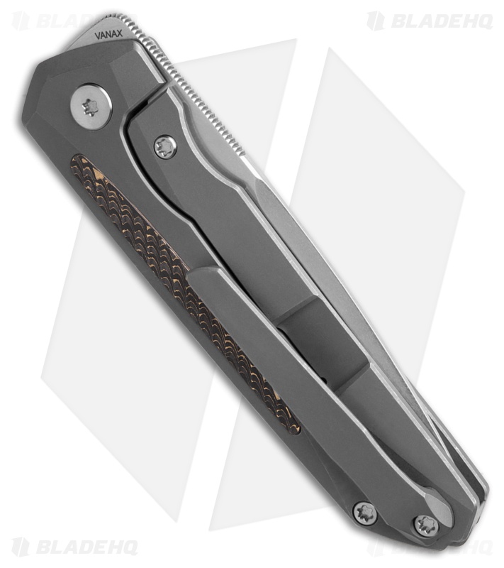 Reo!2018 REK Sparrow Frame Lock Knife SW Titanium Gold Camo