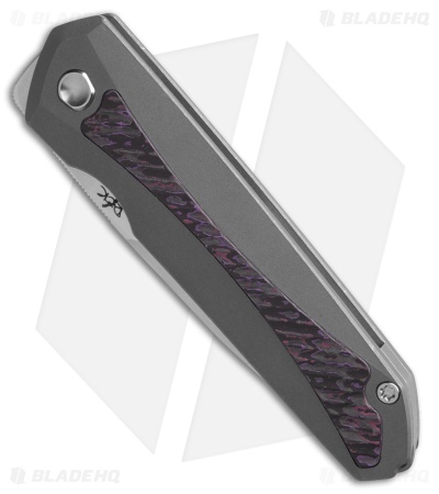 REK Sparrow Frame Lock Knife SW Titanium Purple Haze CF (3.25" SW)