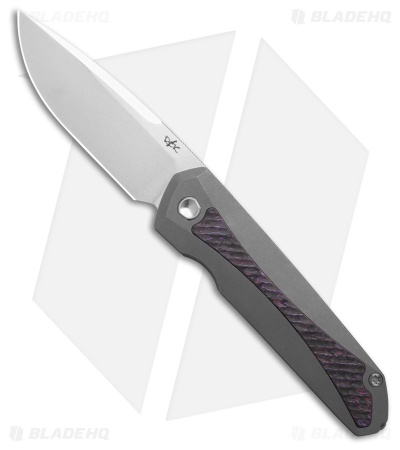 REK Sparrow Frame Lock Knife SW Titanium Purple Haze CF (3.25" SW)