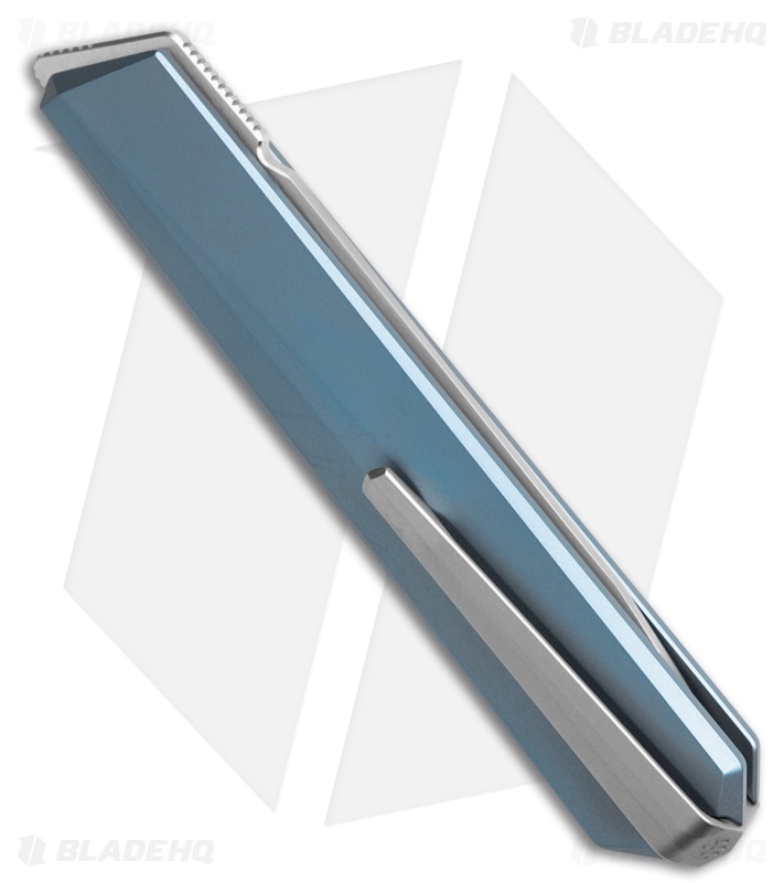 REMETTE ELIGO Double Detent Knife Blue Titanium (2.8" Pearlescent M390)