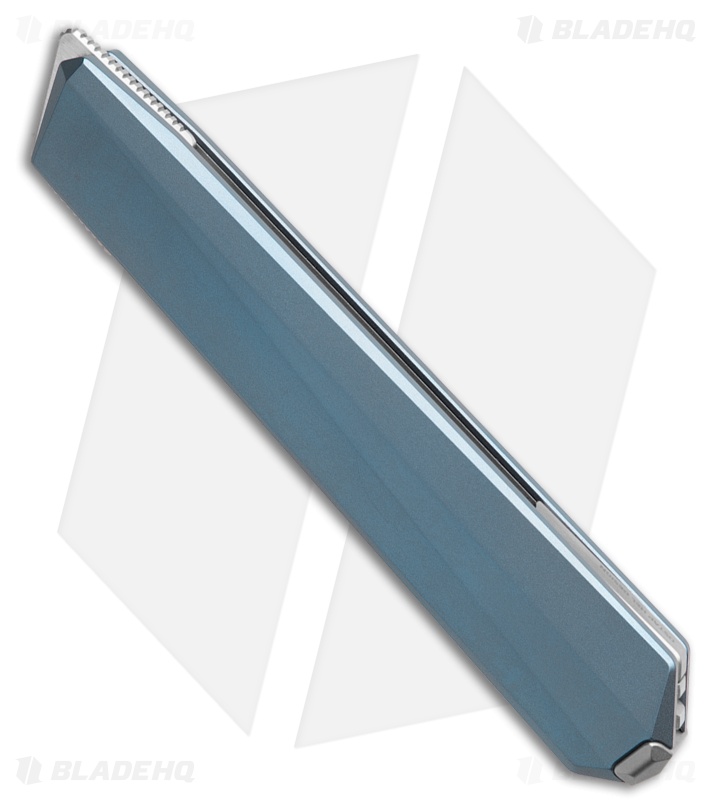 REMETTE ELIGO Double Detent Knife Blue Titanium (2.8" Pearlescent M390)