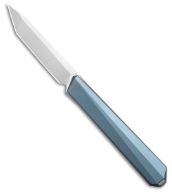 REMETTE ELIGO Double Detent Knife Blue Titanium (2.8" Pearlescent M390)