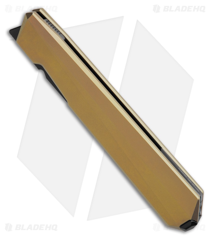 REMETTE ELIGO Liner Lock Knife Gold Titanium (2.8" Black M390)