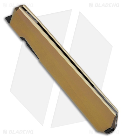 REMETTE ELIGO Liner Lock Knife Gold Titanium (2.8" Black M390)