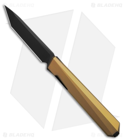 REMETTE ELIGO Liner Lock Knife Gold Titanium (2.8" Black M390)