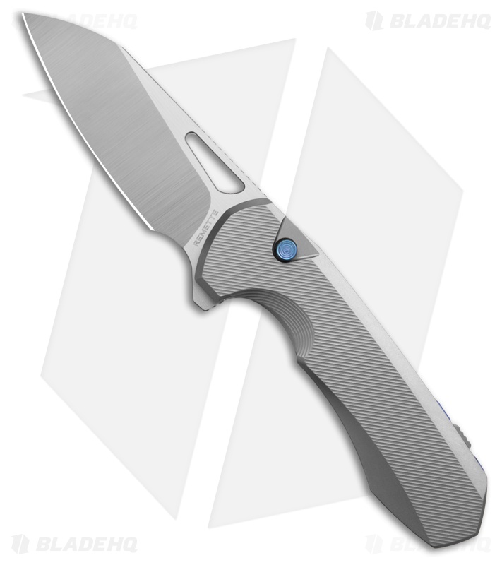 REMETTE RT-Camel Button Liner Lock Knife Titanium (2.75" Satin)
