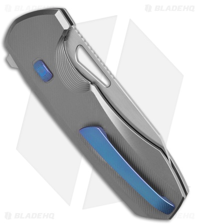 REMETTE RT-Camel Button Liner Lock Knife Titanium (2.75" Satin)