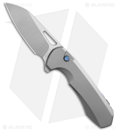 REMETTE RT-Camel Button Liner Lock Knife Titanium (2.75" Satin)