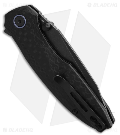 REMETTE RT-Cool Whale Button Liner Lock Knife Black G-10 (3.6" Black)