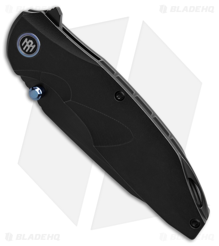 REMETTE RT-Cool Whale Frame Lock Knife Black Stonewash Titanium (3.2" DLC)