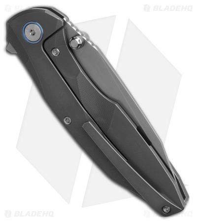 REMETTE RT-Cool Whale Frame Lock Knife Stonewash Titanium (3.2" Pearlescent)