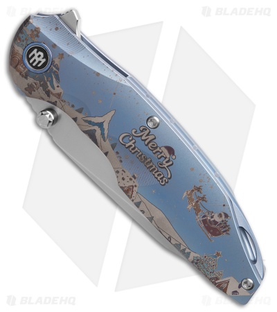 REMETTE RT-Cool Whale Frame Lock Knife Ti (3.4" Sandblast)
