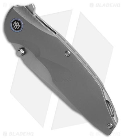 REMETTE RT-Cool Whale Frame Lock Knife Titanium (3.2" Pearlescent)