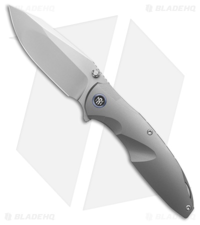REMETTE RT-Cool Whale Frame Lock Knife Titanium (3.2" Pearlescent)