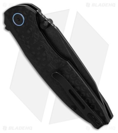 REMETTE RT-Cool Whale Liner Lock Knife Black Raindrop G-10 (3.2" Black SW)