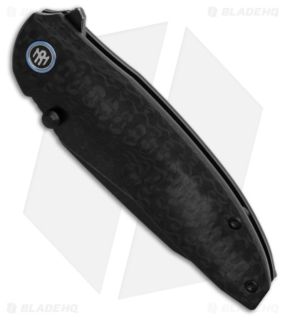 REMETTE RT-Cool Whale Liner Lock Knife Black Raindrop G-10 (3.2" Black SW)