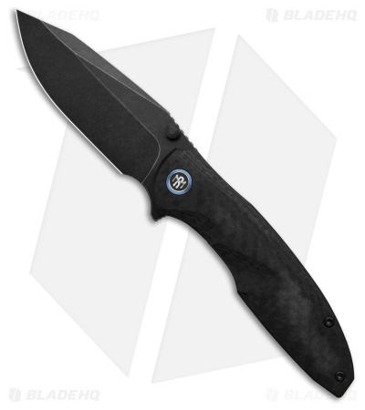 REMETTE RT-Cool Whale Liner Lock Knife Black Raindrop G-10 (3.2" Black SW)