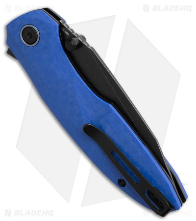 REMETTE RT-Cool Whale Liner Lock Knife Blue Raindrop G-10 (3.2" Black SW)