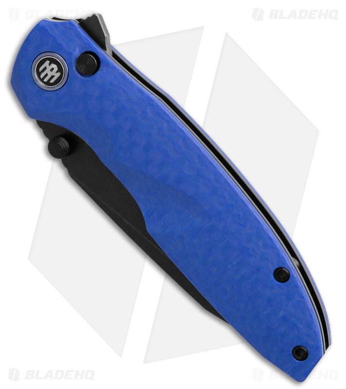 REMETTE RT-Cool Whale Liner Lock Knife Blue Raindrop G-10 (3.2" Black SW)