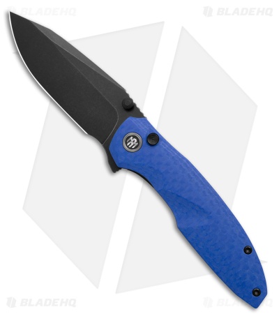 REMETTE RT-Cool Whale Liner Lock Knife Blue Raindrop G-10 (3.2" Black SW)