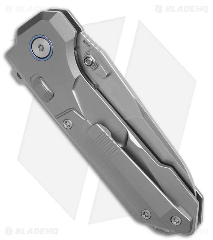 REMETTE RT-Cosmic Button + Liner Lock Knife Titanium (2.8" Pearlescent)