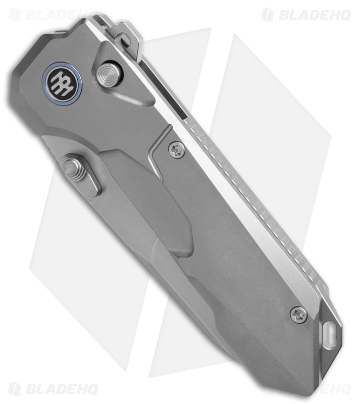 REMETTE RT-Cosmic Button + Liner Lock Knife Titanium (2.8" Pearlescent)