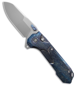 REMETTE RT-Cosmic Button + Liner Lock Knife Flamed Titanium (2.8" Pearlescent)