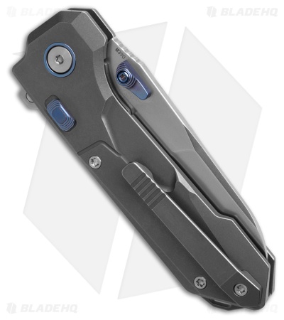 REMETTE RT-Cosmic Button + Liner Lock Knife Gray Titanium (2.8" Pearlescent)