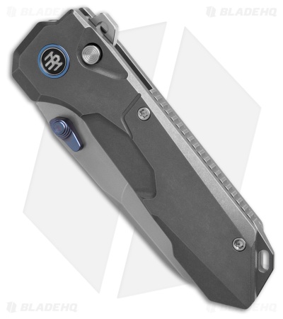 REMETTE RT-Cosmic Button + Liner Lock Knife Gray Titanium (2.8" Pearlescent)
