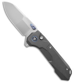 REMETTE RT-Cosmic Button + Liner Lock Knife Gray Titanium (2.8" Pearlescent)