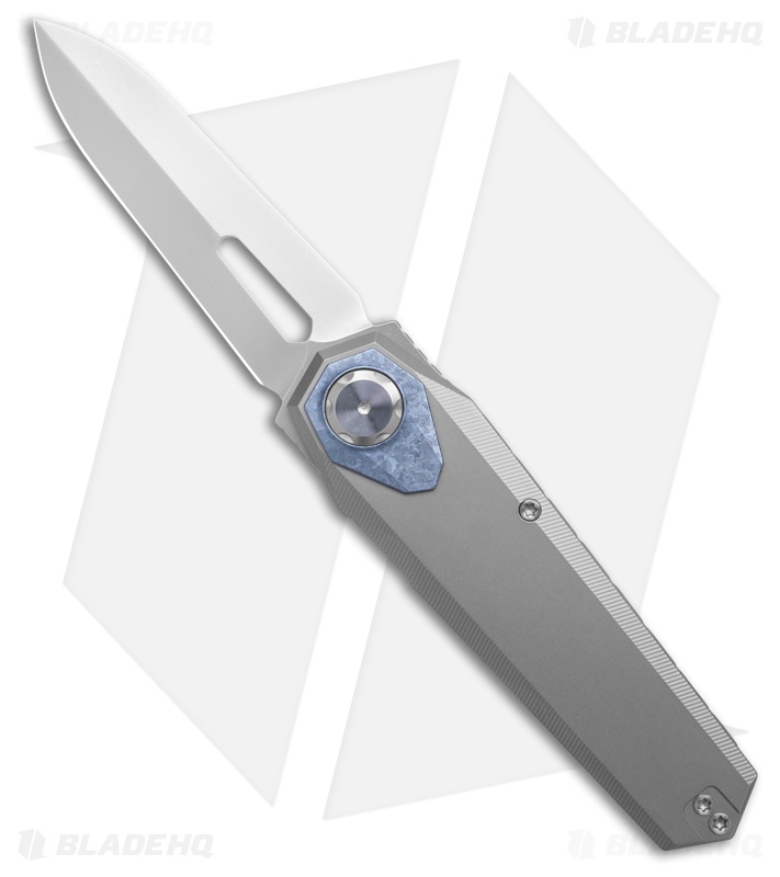 REMETTE RT-Infinite Power Button Lock Knife Sandblast/Crystallized Ti (3.1" BB)