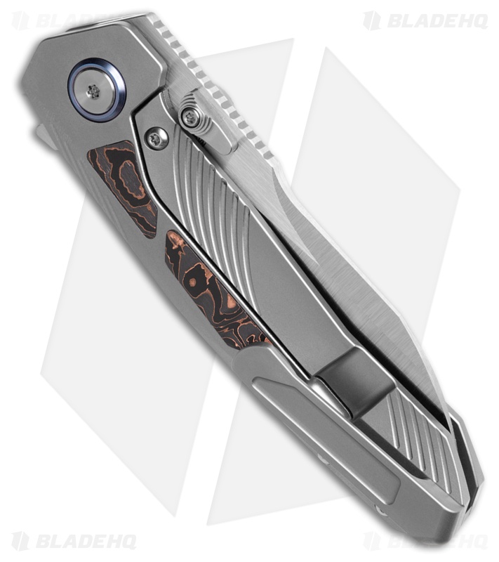 REMETTE RT-Kestrel Frame Lock Knife Titanium + Copper CF (2.8" Satin)