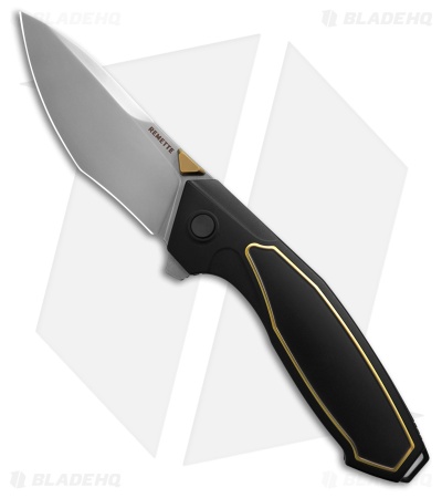 REMETTE Knife RT-Kingfisher Knife Black/Gold Titanium Satin