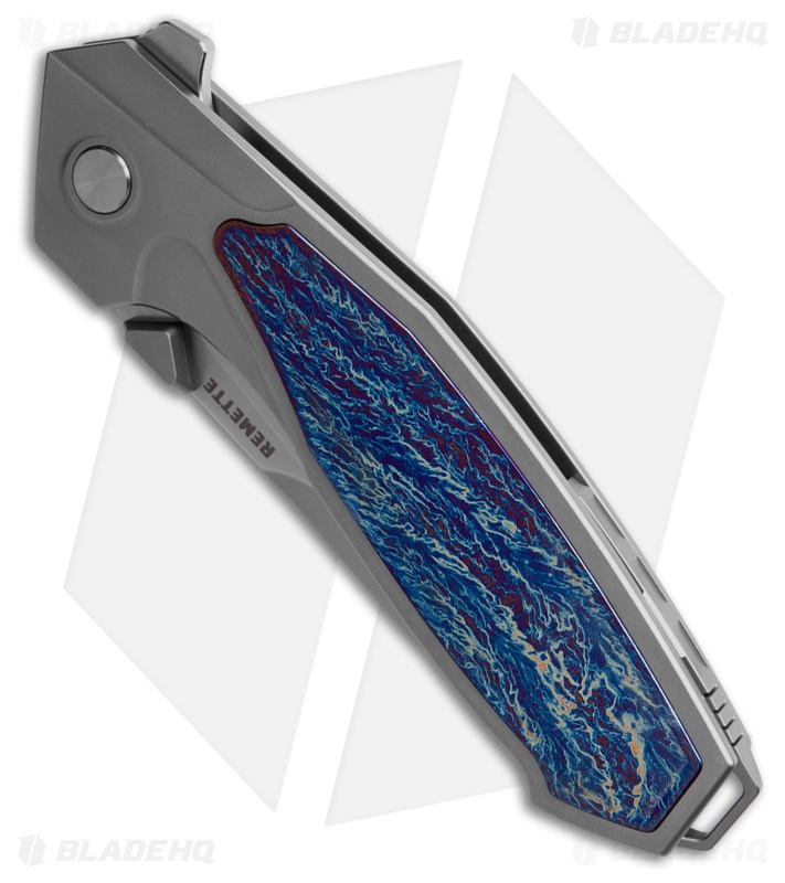 REMETTE Knife RT-Kingfisher Knife Lightning Strike Ti Satin