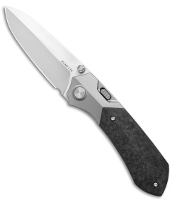 REMETTE RT-Meteor Button + Liner Lock Knife Ti + Carbon Fiber (3" Pearlescent)