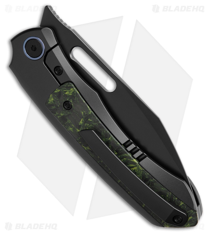 REMETTE RT-Orca Button Frame Lock Knife Black Ti/Luminous CF (3.2" DLC)*DISC*