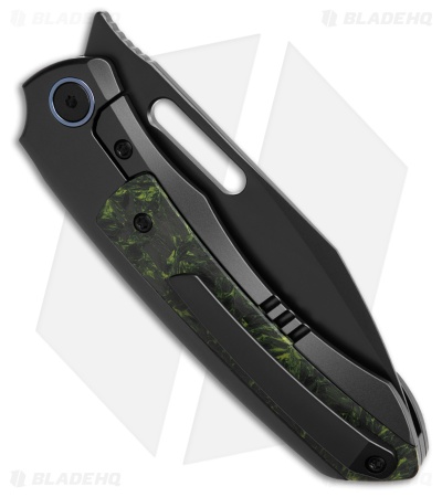 REMETTE RT-Orca Button Frame Lock Knife Black Ti/Luminous CF (3.2" DLC)*DISC*