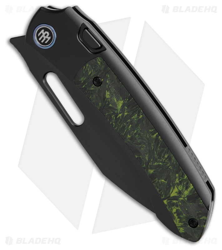 REMETTE RT-Orca Button Frame Lock Knife Black Ti/Luminous CF (3.2" DLC)*DISC*