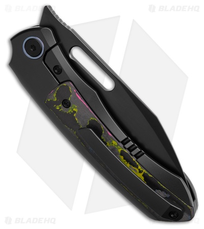 REMETTE RT-Orca Button Frame Lock Knife Black Ti/Ultimate Warrior CF (3.2" DLC)