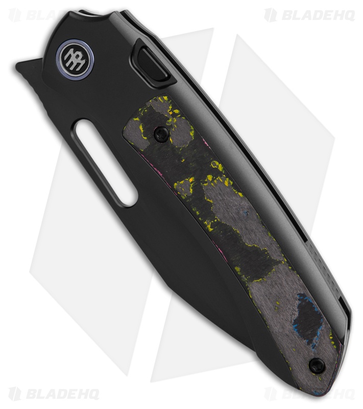 REMETTE RT-Orca Button Frame Lock Knife Black Ti/Ultimate Warrior CF (3.2" DLC)