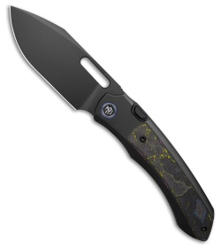 REMETTE RT-Orca Button Frame Lock Knife Black Ti/Ultimate Warrior CF (3.2" DLC)