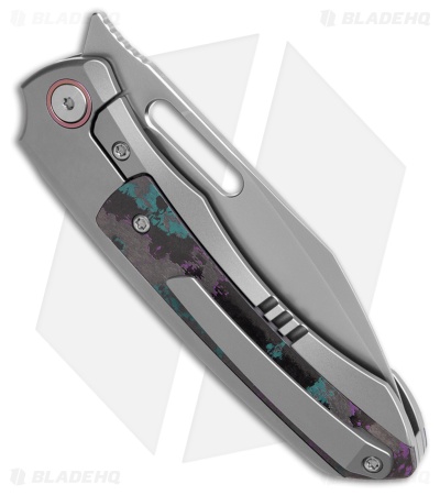 REMETTE RT-Orca Button Frame Lock Knife Ti/Jazzy CamoCarbon (3.2" BB)