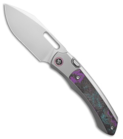 REMETTE RT-Orca Button Frame Lock Knife Ti/Jazzy CamoCarbon (3.2" BB)