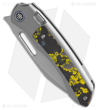 REMETTE RT-Orca Button Frame Lock Knife Ti/Ultimate Warrior CamoCarbon (3.2" BB)