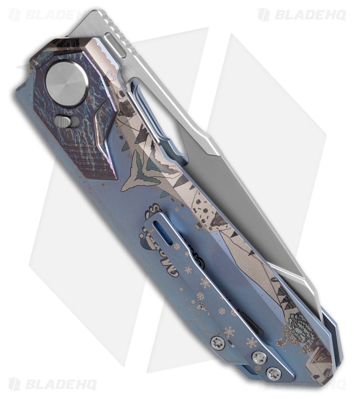 REMETTE RT-Peregrine Falcon Button Lock Knife Titanium