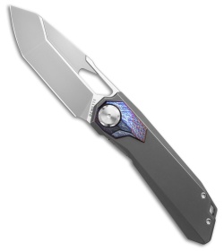 REMETTE RT-Peregrine Falcon Button Lock Knife W/Safety Lock Ti (3.2" BB)