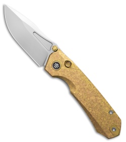 REMETTE RT-Rhino Button + Liner Lock Crystallized Gold Ti (3.1" Pearlescent)