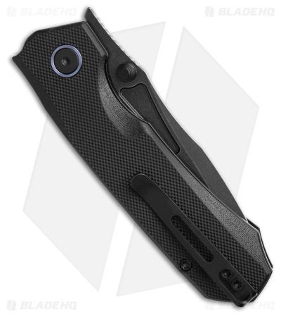 REMETTE RT-Rhino Button + Liner Lock Knife Black G-10 (3.1" Black SW)