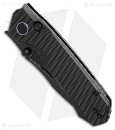 REMETTE RT-Rhino Button + Liner Lock Knife Black G-10 (3.1" Black SW)