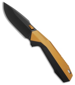 REMETTE RT-WK1 Liner Lock Knife Black/Gold Titanium (3.5" DLC)